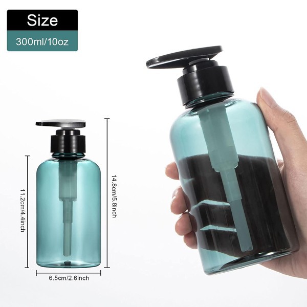 refillable pump bottles for shampoo